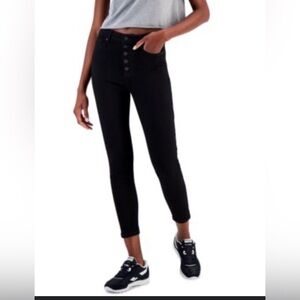 Celebrity Pink Juniors High-Rise Button-Fly Curvy Skinny Jeans